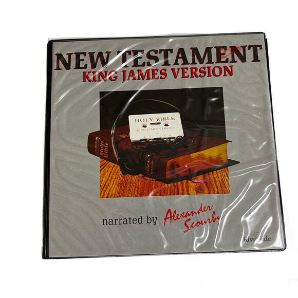 VTG New Testament King James Version by Alexander Scourby Cassettes 1980's - Picture 1 of 4